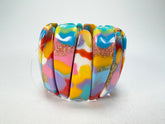 Jackie Brazil "Tulip" Kandinsky Elasticated Bracelet ( B0026 )