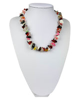 Jackie Brazil "Mix Colours" Small Stone Mix Colours Short 50cm Necklace ( N0500 )