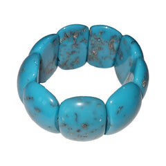 Jackie Brazil "Maria" Turquoise Mix Elasticated Bracelet ( B0217 )