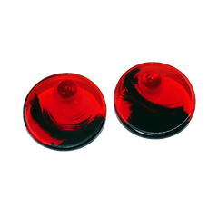 Jackie Brazil "Lena" Tortoise Disk On Pin Resin Earrings ( E0030 )