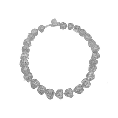 Jackie Brazil "Camille" Silver Flakes Small Stones 55cm Necklace ( N0070 )