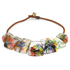 Jackie Brazil "Cascade" 7 Piece Choker Necklace ( N2948 )