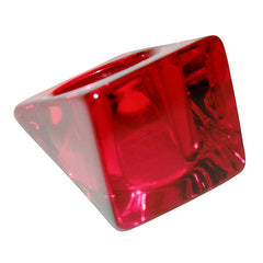 Jackie Brazil "Dani" Red Transparent Large Square Resin Ring ( R1715 ) Size UK N / USA 7