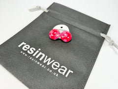 Marion Godart - Confetti "Bouclier" Pink Mix Dome Resin Clip On Earrings