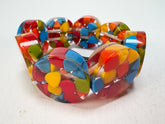 Marion Godart - Confetti "Cylindre" Summer Mix Elasticated Cylinder Resin Bracelet