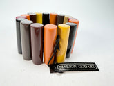 Marion Godart - Natural "Pièces De Crayon" Soft Tone Mix Elasticated Resin Bracelet