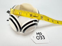 Marion Godart - Monochrome "Cinq pièces" Black & Cream Elasticated Resin Bracelet