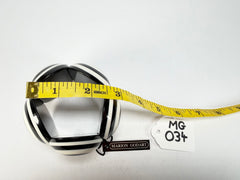 Marion Godart - Monochrome "Cinq pièces" Black & White Elasticated Resin Bracelet