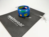Marion Godart - Natural "Jeune" Blue Solid Round 5cm Bangle