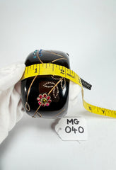 Marion Godart - Natural "Joyaux De La Nature" Black Solid Round 5cm Bangle