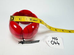 Marion Godart - Fragmental "Cinq Fissures Pièces" Red Elasticated Resin Bracelet