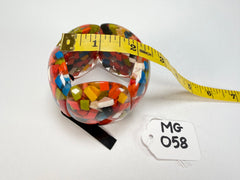 Marion Godart - Confetti "Cinq Pièces" Black + Summer Mix Elasticated Resin Bracelet