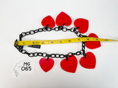 Marion Godart - BSX "Morceaux De Cœur" Red Resin Necklace