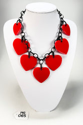 Marion Godart - BSX "Morceaux De Cœur" Red Resin Necklace