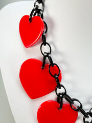 Marion Godart - BSX "Morceaux De Cœur" Red Resin Necklace