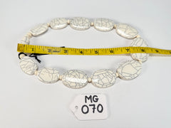 Marion Godart - Fragmental "Forme Ovale" Cream Resin Necklace