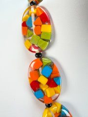 Marion Godart - Confetti "Forme Ovale" Summer Mix Resin Necklace