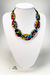 Marion Godart - Confetti "Forme Ovale" Art-Deco Mix Resin Necklace
