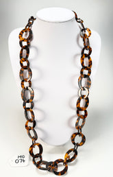 Marion Godart - Linkz "Chaîne" Tortoiseshell Resin Necklace