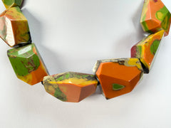 Marion Godart - Fragmental "Bord Dentelé" Camoflauge Mix Resin Necklace