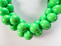 Marion Godart - Grapes "Poignée" Bright Green Large Cluster Resin Necklace