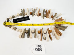 Marion Godart - Natural "Bois Flotté" Earth Tones Resin Necklace