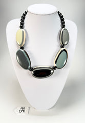 Marion Godart - BSX "Ovales Allongés" Neutral Mix Resin Necklace
