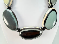 Marion Godart - BSX "Ovales Allongés" Neutral Mix Resin Necklace