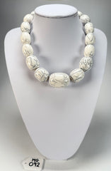 Marion Godart - Fragmental "Tonneau Roulant" Cream Resin Necklace