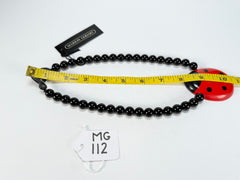 Marion Godart - Natural "Petite Coccinelle" Small Ladybug Pendant Resin Necklace