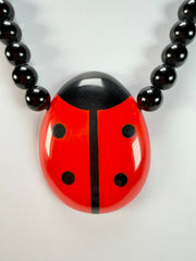Marion Godart - Natural "Petite Coccinelle" Small Ladybug Pendant Resin Necklace