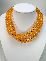Marion Godart - Sparkle "Lingots D'or" Gold Effect Long 90cm Resin Necklace