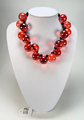 Marion Godart - Grapes "Fruité" Red Transparent Resin Necklace