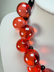 Marion Godart - Grapes "Fruité" Red Transparent Resin Necklace