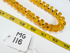 Marion Godart - Sparkle "Lingots D'or" Gold Effect Long 120cm Resin Necklace