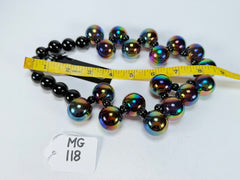 Marion Godart - Grapes "Fruité" Iridescent Resin Necklace