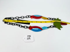 Marion Godart - Natural "Dual Toucan Arbre" Resin Necklace