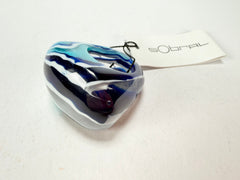 Sobral - Onda Azul "Mares" Blue Resin Ring ( 005417 ) - Size UK R / US 9