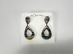 Sobral - Pop Art Noite "Tata" Resin Earrings ( 005415 )