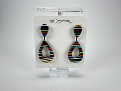 Sobral - Pop Art Noite "Tata" Resin Earrings ( 005415 )