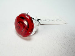 Sobral - Roses "Dukat" Resin Ring ( 004562 ) - Size UK P / US 7.5