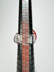 Sobral - Roses "Dukat" Resin Ring ( 004562 ) - Size UK P / US 7.5