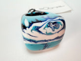 Sobral - Onda Azul "Wave" Blue Resin Ring ( 005325 ) - Size UK R / US 9