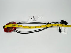 Sobral - Metalique Orlando "Angelina" Red Resin Necklace ( 004438 )