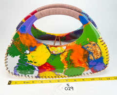 Sobral - Multi-Colour "Retro " Pollock Resin Handbag ( 005315 )