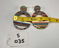 Sobral - Pop Art "Gizelle" Resin Earrings ( 000121 )