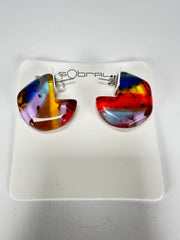 Sobral - Sobralita "Argola Itaúna" Resin Earrings ( 005379 )