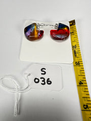 Sobral - Sobralita "Argola Itaúna" Resin Earrings ( 005379 )