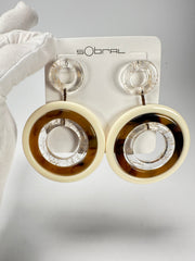 Sobral - "Modernismo Efeitos" Prada Resin Earrings ( 004892 )