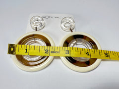 Sobral - "Modernismo Efeitos" Prada Resin Earrings ( 004892 )